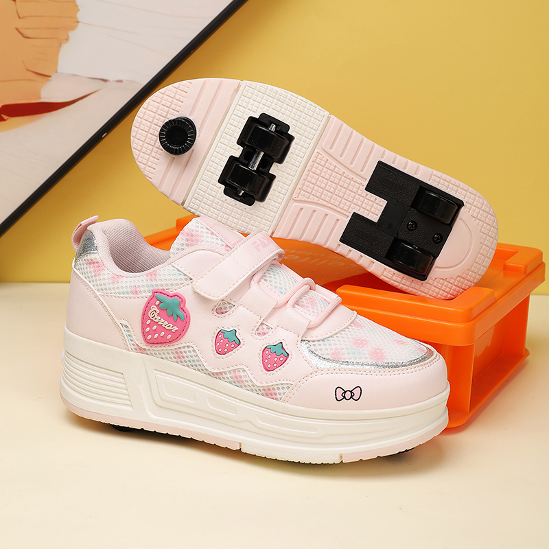 Outdoor Sport For Kids - Sepatu Roda Strawberry 2026, Sepatu Kets