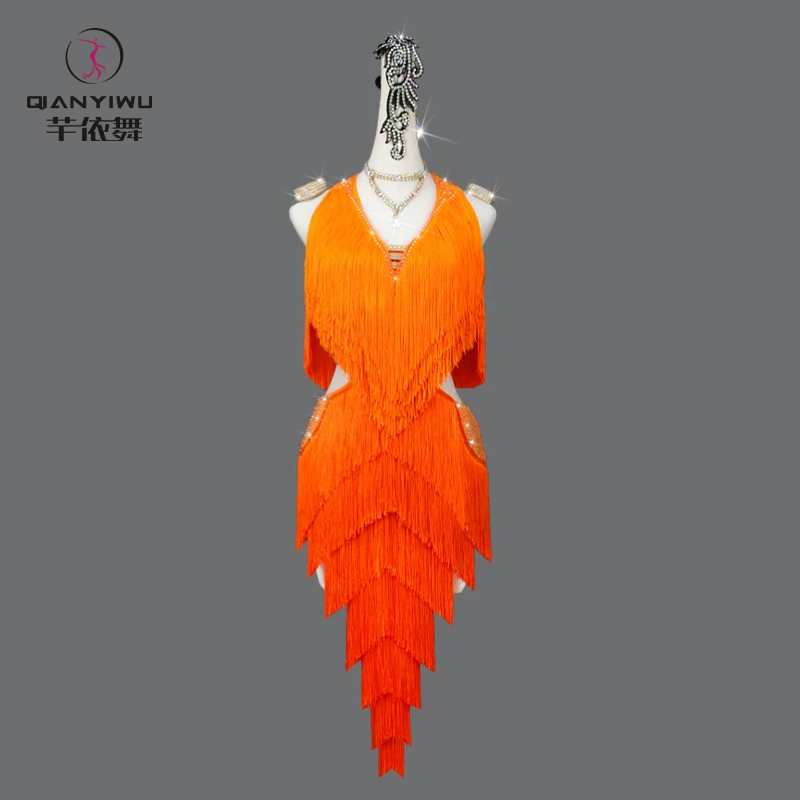Gaun Rumbai Tari Latin Baru un - Outdoor Sport Dress ulasan dan harga