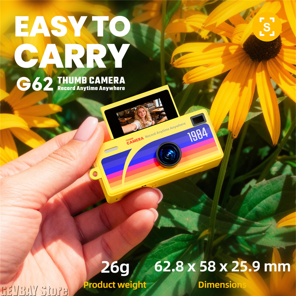 Kamera Mini G62 Retro Keychain - Outdoor Sport For Kids ulasan dan harga