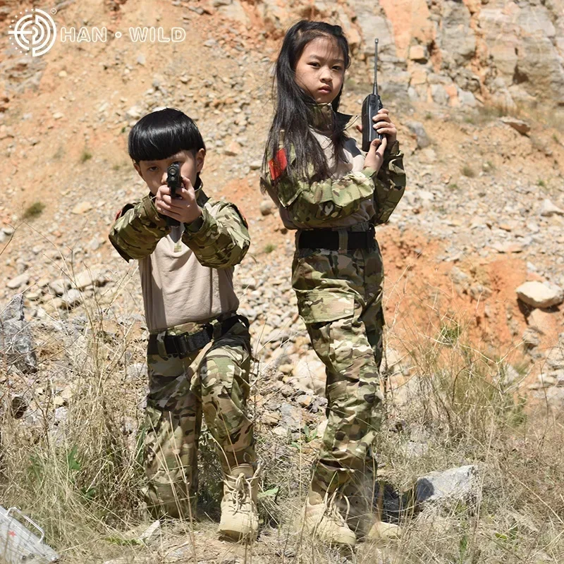Seragam taktis anak-anak, sete - Outdoor Sport For Kids ulasan dan harga