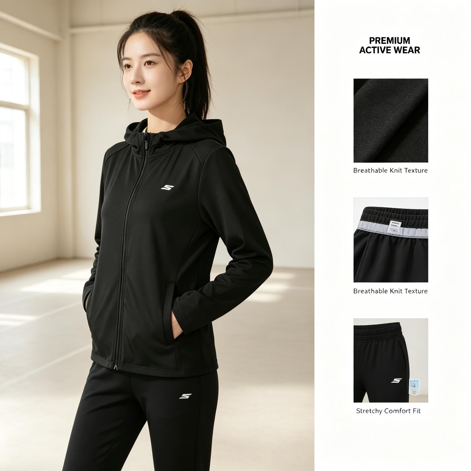 SKECHERS Jaket Hoodie Rajut Ri - Outdoor Sport Coat ulasan dan harga